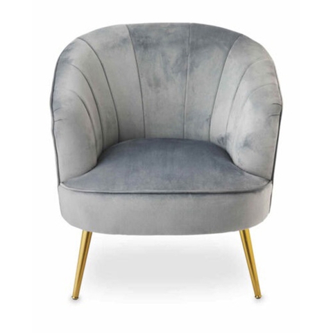 Ghế sofa đơn lưng tựa bo tròn phong cách hiện đại